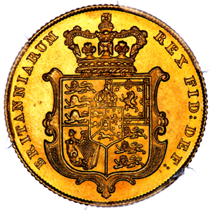 1826 George IV Sovereign Brilliant Uncirculated. PCGS - MS65