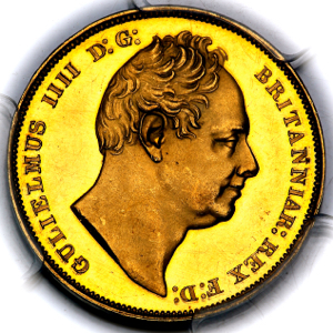 1830 William IV Proof Sovereign PCGS - PR62 DCAM