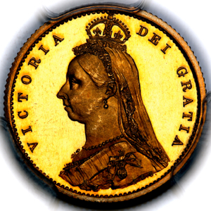 1887 Victoria Jubilee Head Proof Half Sovereign PCGS - PR65 DCAM