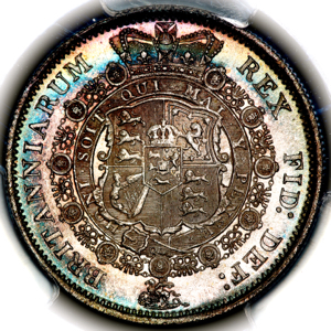 1817 George III Halfcrown Practically FDC. PCGS - MS66