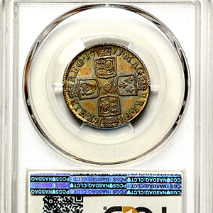 1711 Anne Shilling Uncirculated grade. PCGS - MS63