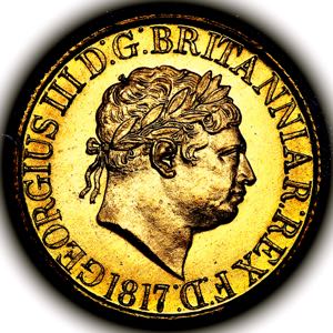 1817 George III Sovereign Choice uncirculated grade. PCGS - MS64