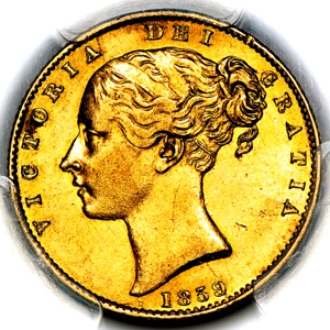 1859 Victoria Sovereign PCGS - AU55