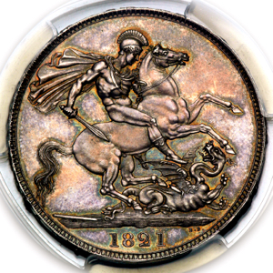 1821 George IV Crown Choice uncirculated grade. PCGS - MS64