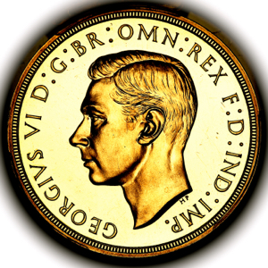 1937 George VI Proof Five Pounds PCGS - PR64+ DCAM