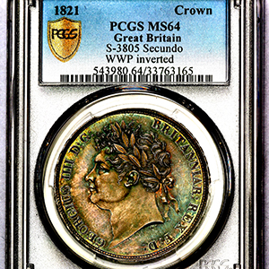 1821 George IV Crown PCGS - MS64