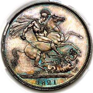 1821 George IV Crown PCGS - MS64