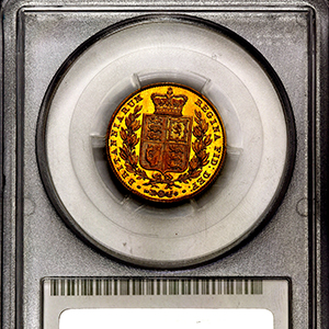 1845 Victoria Sovereign Choice Uncirculated. PCGS - MS64+