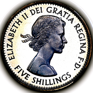 1960 Elizabeth II Proof Crown Practically FDC. PCGS - PR66 DCAM