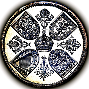 1960 Elizabeth II Proof Crown Practically FDC. PCGS - PR66 DCAM