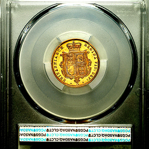 1875 Victoria Half Sovereign Proof-like. Choice Unc. PCGS - MS64