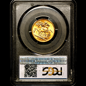 1879 Victoria Sovereign Uncirculated. PCGS - MS63