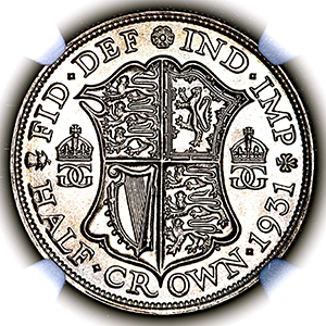 1931 George V Halfcrown Practically FDC. NGC - MS66
