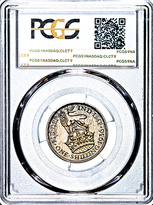 1936 George V Proof Shilling Practically FDC. PCGS - PR66