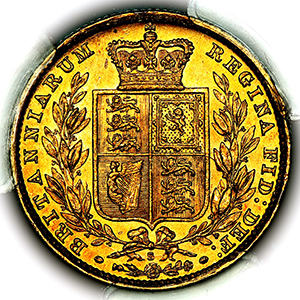 1880 Victoria Sovereign PCGS - AU58