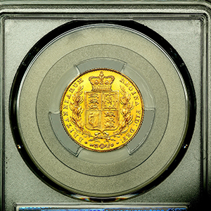 1838 Victoria Sovereign Brilliant Uncirculated. PCGS - MS65