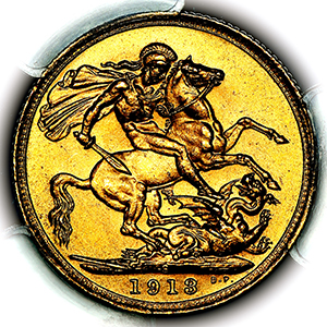 1913 George V Sovereign 