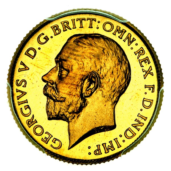 1911 George V Proof Half Sovereign Practically FDC. PCGS - PR66 CAM