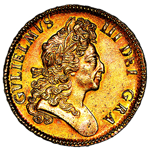 1699 William III Five Guineas Good extremely fine