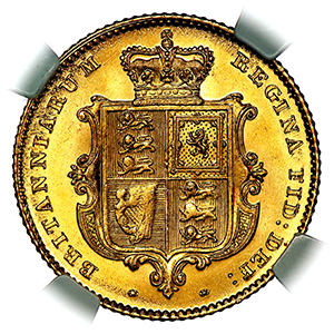1846 Victoria Half Sovereign NGC - MS64