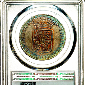1689 William and Mary Halfcrown Choice uncirculated. PCGS - MS64