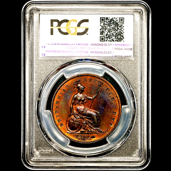 1853 Victoria Proof Penny Practically FDC. PCGS - PR65BN