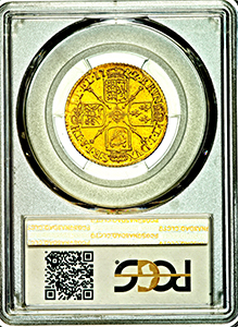 1722 George I Guinea Uncirculated grade. PCGS - Mint State 63