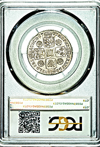1747 George II Shilling Brilliant uncirculated. PCGS - MS65