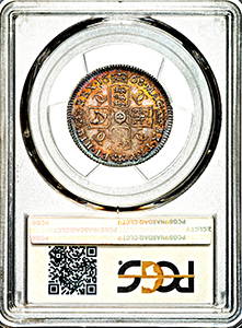 1668 Charles II Shilling Uncirculated grade. PCGS - Mint State 63