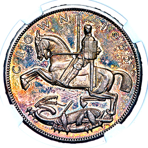 1935 George V Crown NGC - PR65 Cameo