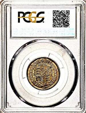 1817 George III Shilling Uncirculated. PCGS - MS63