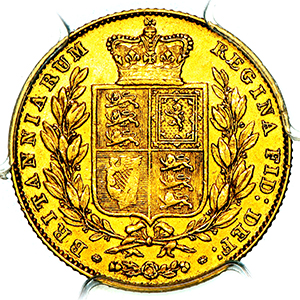 1847 Victoria Sovereign PCGS - AU53