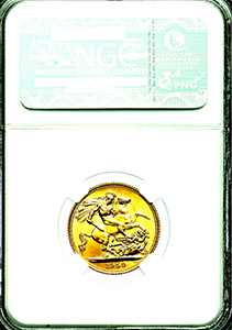 1959 Elizabeth II Sovereign Practically FDC. NGC - MS67