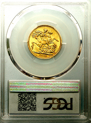 1825 George IV Sovereign Choice uncirculated. PCGS - MS64