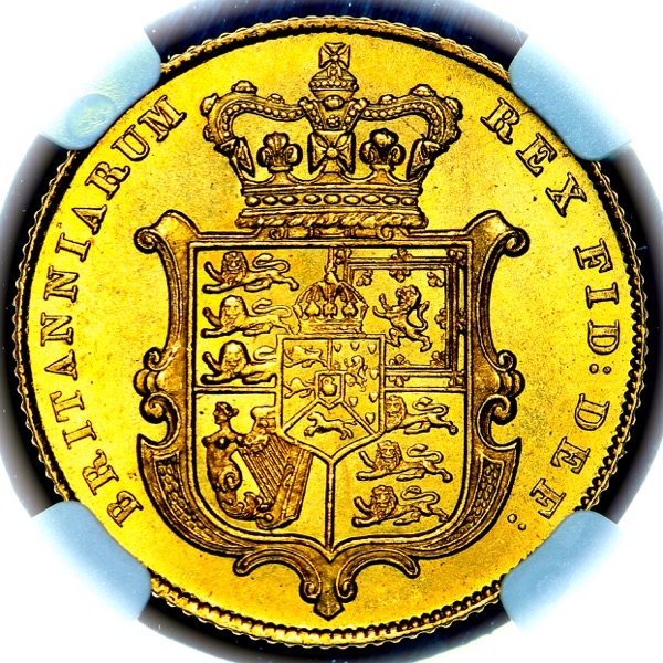 1826 George IV Sovereign Brilliant uncirculated. NGC - MS65