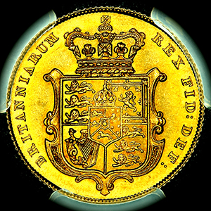 1827 George IV Sovereign Choice uncirculated. PCGS - MS64