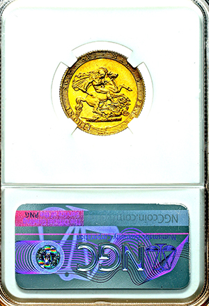 1818 George III Sovereign Uncirculated. NGC - MS63+