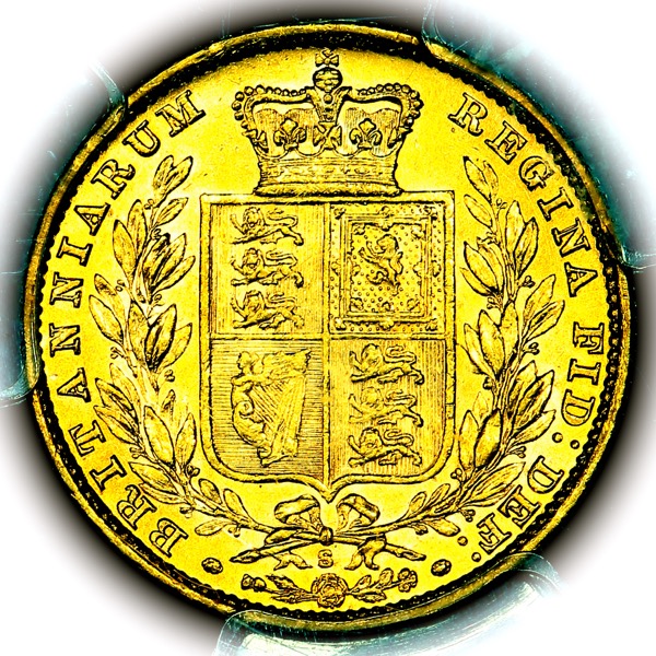 1880 Victoria Sovereign PCGS - AU58