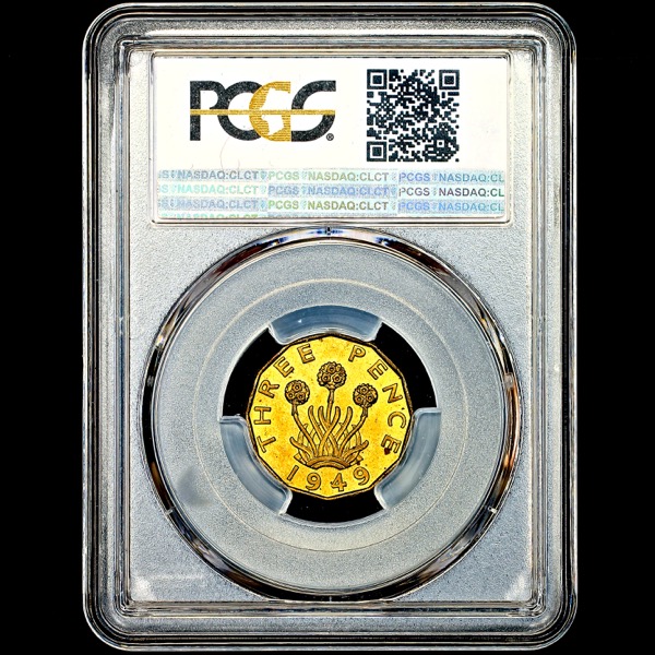 1949 George VI Threepence Choice uncirculated. PCGS - MS64