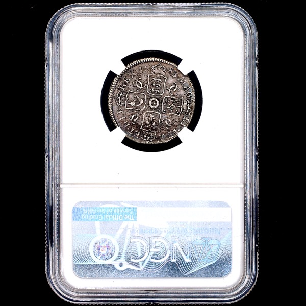 1683 Charles II Shilling NGC - About Uncirculated 50