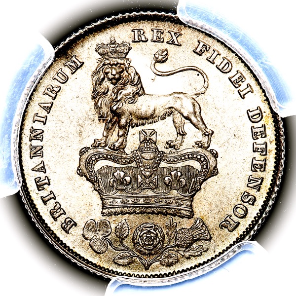 1826 George IV Shilling Choice uncirculated. PCGS - MS64