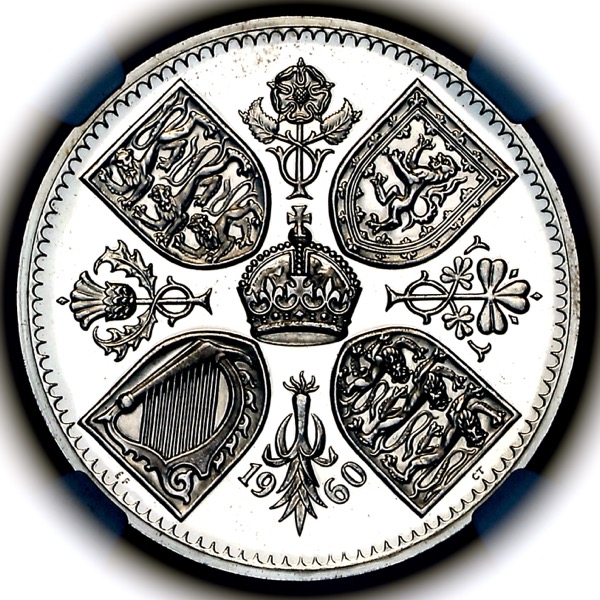 1960 Elizabeth II Proof Crown NGC - PF66 ULTRA CAMEO