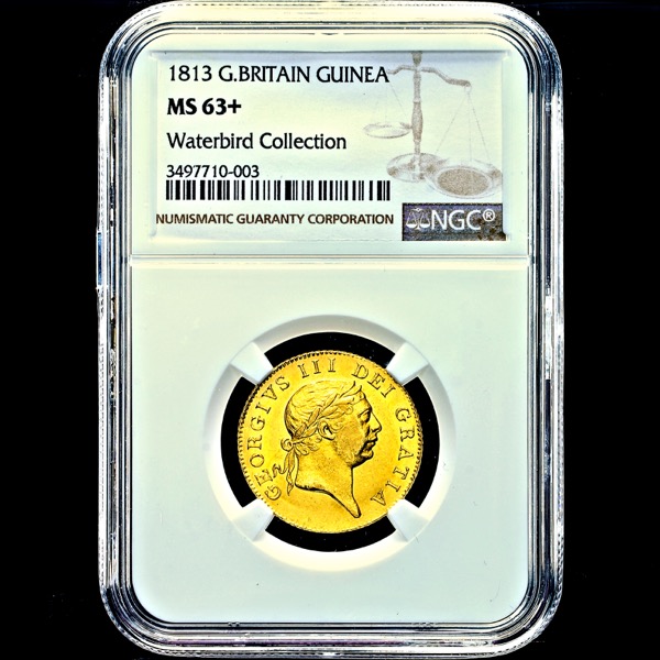 1813 George III Guinea Uncirculated. NGC - MS63+