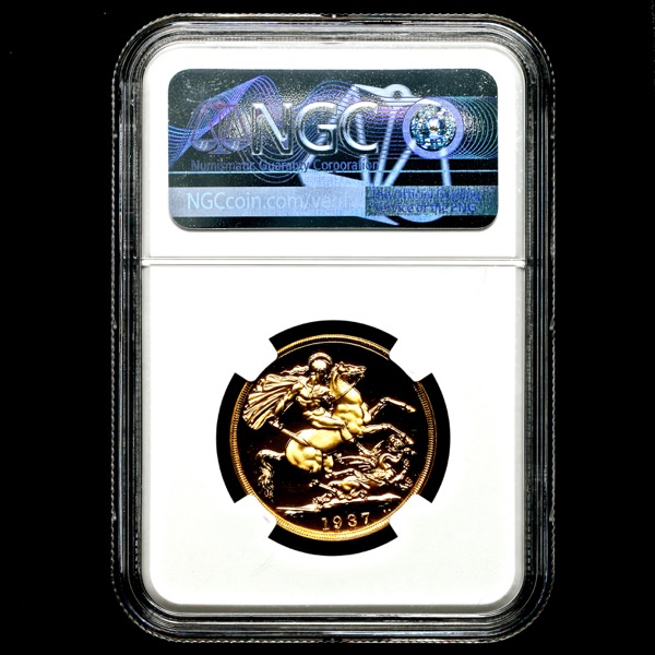 1937 George VI Proof Two Pounds Practically FDC. PCGS - PR67 UCAM