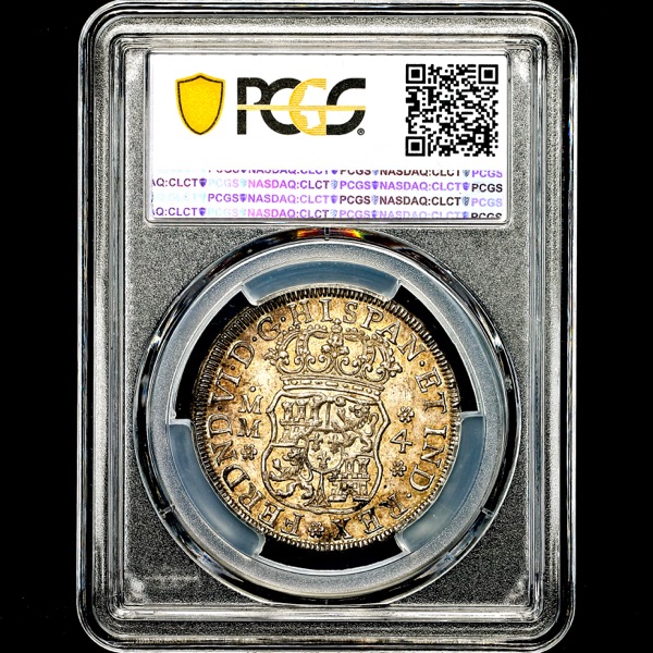 1757 Ferdinand VI Mexico 4 Reales Uncirculated. PCGS - MS63