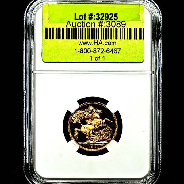 1911 George V Proof Sovereign FDC grade. NGC - PF67 CAMEO