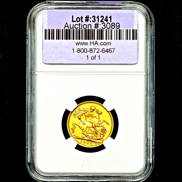 1902 Edward VII Proof Sovereign FDC grade. NGC - PF68 MATTE