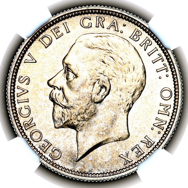 1932 George V Florin Brilliant Uncirculated. NGC - MS66
