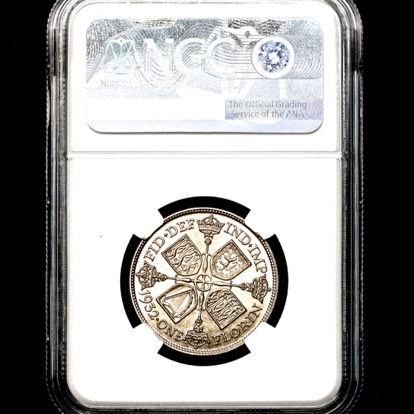 1932 George V Florin Brilliant Uncirculated. NGC - MS66