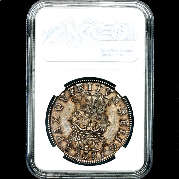 1658/7 Oliver Cromwell Crown Choice Uncirculated . NGC - MS64+